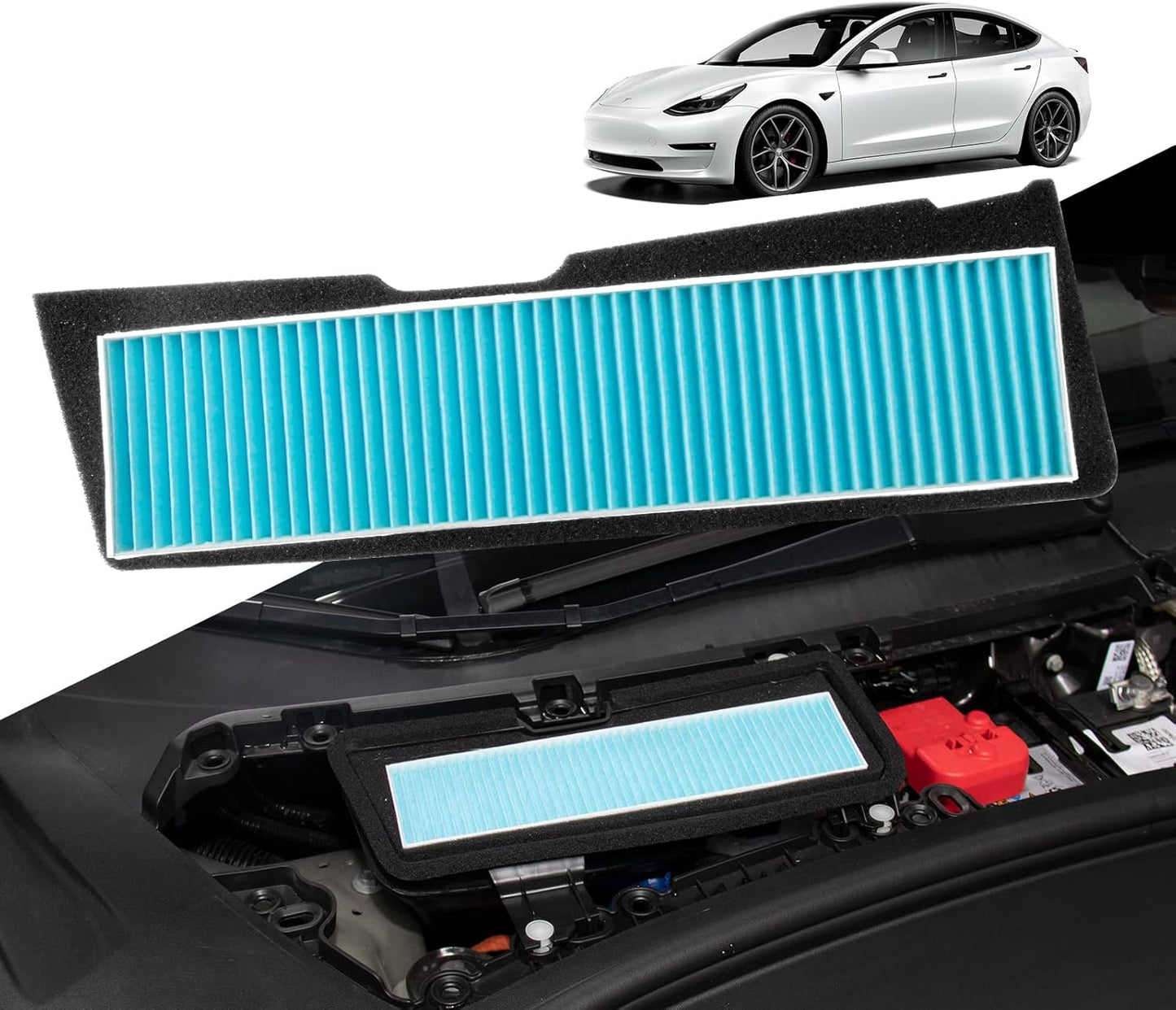 Upgrade Your Tesla Model 3 with Premium HEPA Intake Air Inlet Filter Accessories for 2021-2023