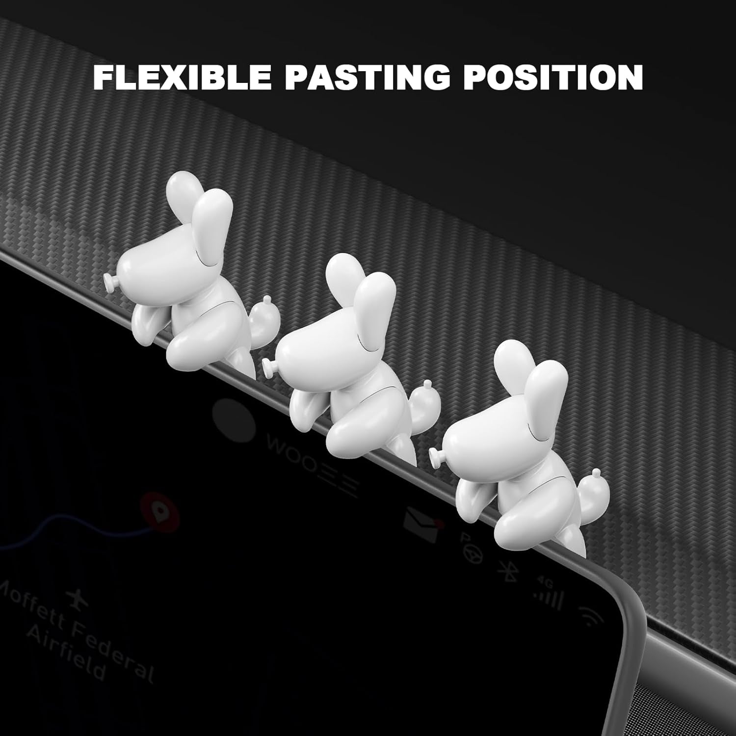 Tesla Dog Mode Mini Screen Decoration - Stylish Interior Accessory for Model 3 & Model Y (2017-2025)