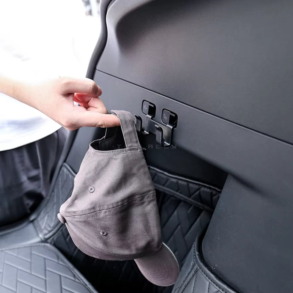 Tesla Model Y Rear Trunk Hook - Premium Cargo Organizer for Groceries, Bags, and Umbrellas (2022)