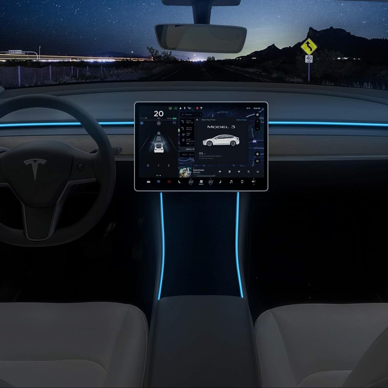 Illuminate Your Tesla: RGB Neon LED Strip Lights for Model 3 & Model Y with App Control