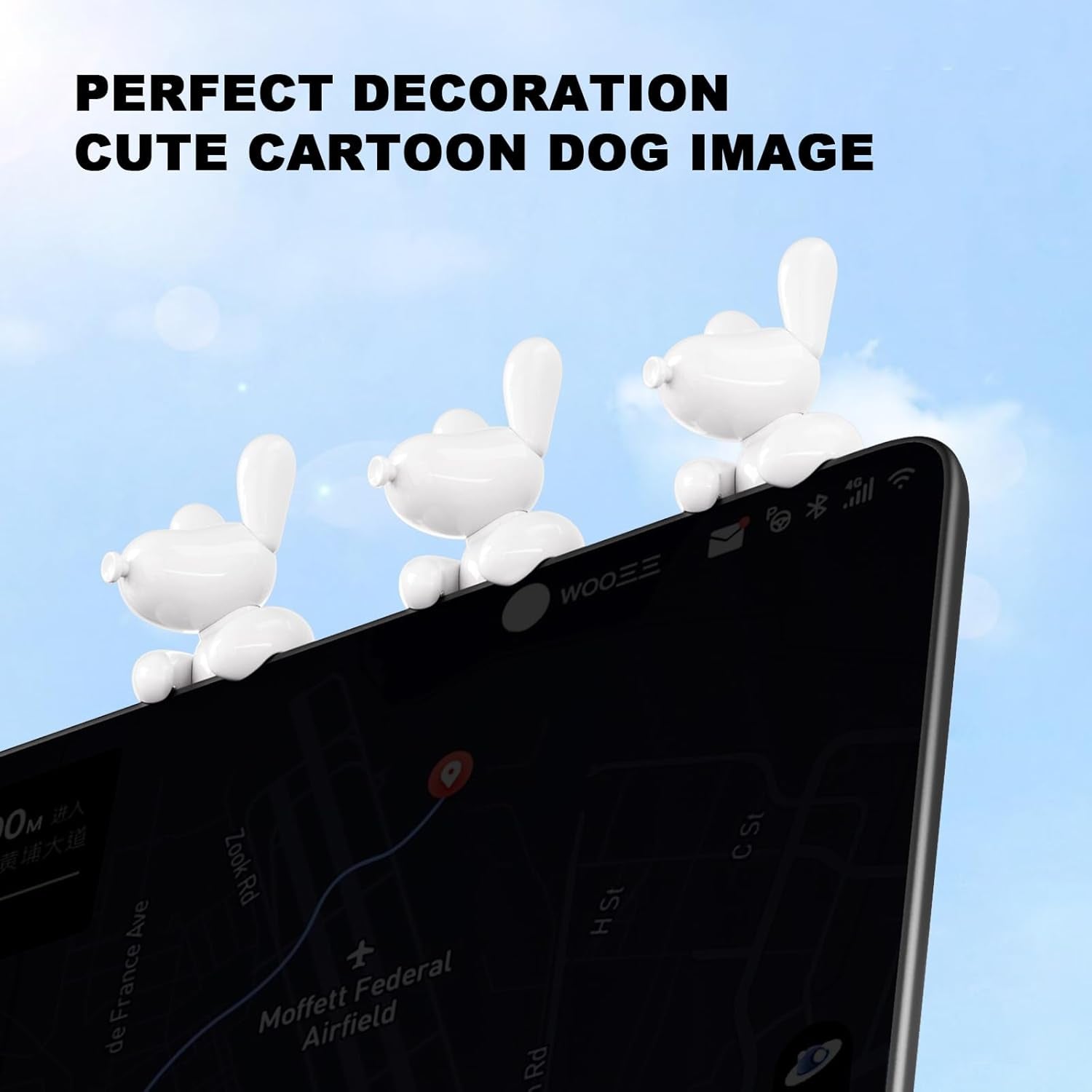 Tesla Dog Mode Mini Screen Decoration - Stylish Interior Accessory for Model 3 & Model Y (2017-2025)