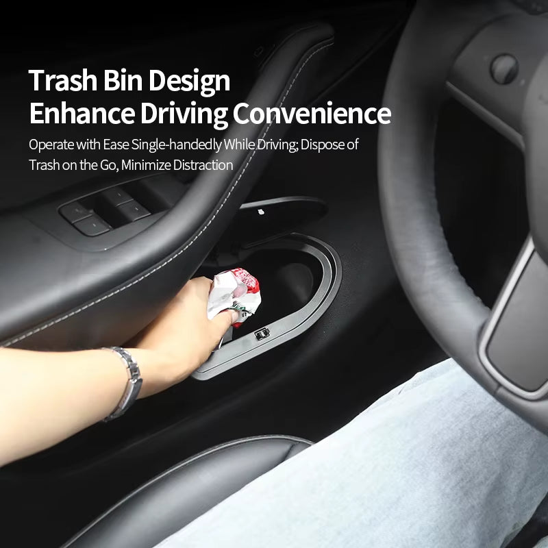 Tesla Model Y Accessories: 2-Pack Door Trash Can and Storage Box (2018-2024)