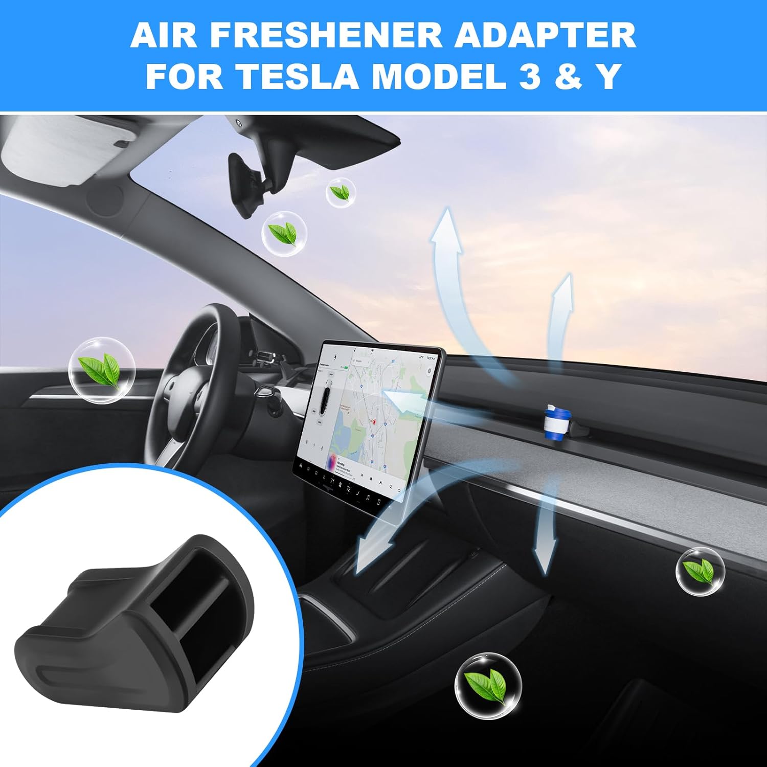 2Pcs Air Freshener Adapter 