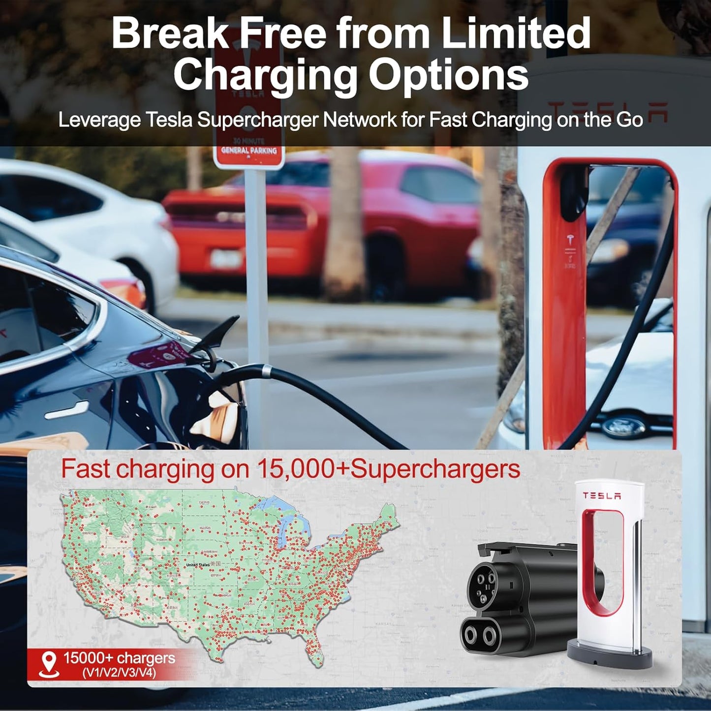 Tesla NACS to CCS Charger Adapter