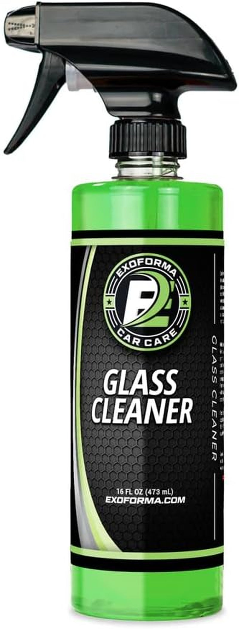 Glass Cleaner - Streak Free Window & Glass Cleaner | Crystal Clear Finish | Safe on Window Tint, Works on Glass, Windows, Nav Screes, Mirrors & More | 16 Oz