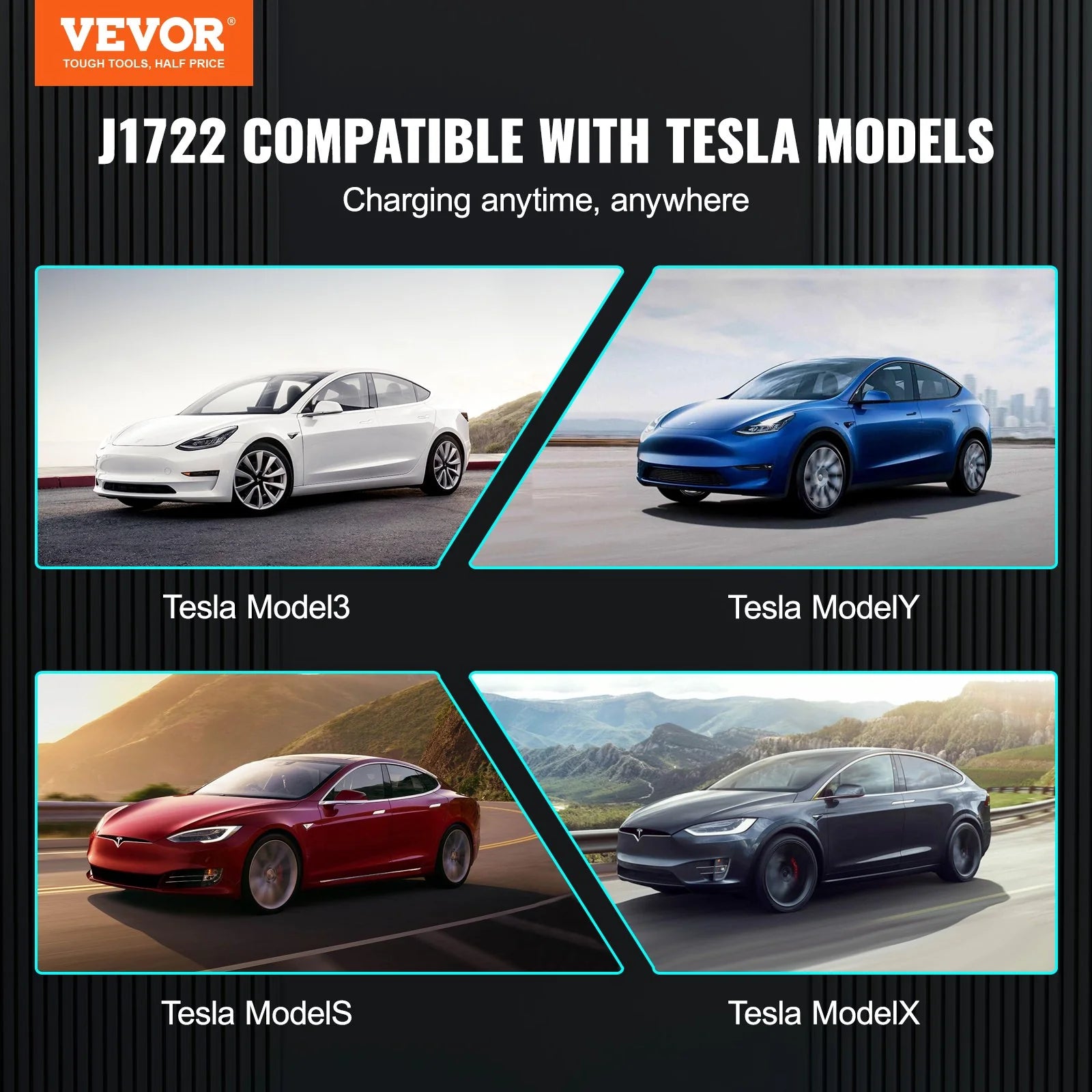 VEVOR J1772 to Tesla Charger Adapter