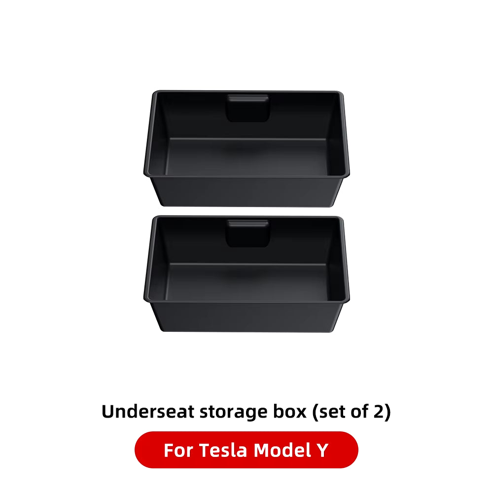 Premium Under-Seat Storage Solution for Tesla Model Y - Ideal Accessory for Driver and Passenger Seats