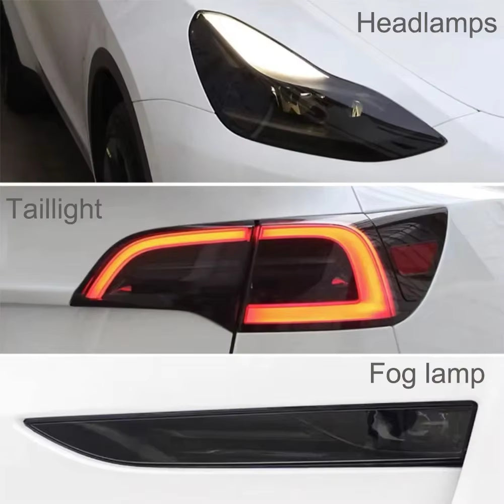 TPU Protective Film for Tesla Model 3 Highland 2024 Headlight and Tail Light Accessories